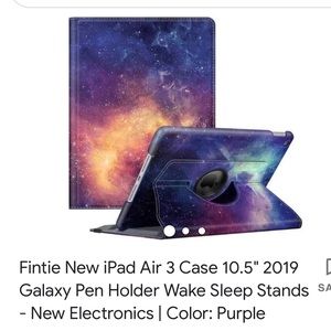 Celestial blue sky IPad Pro 12/9 standup hard shell case